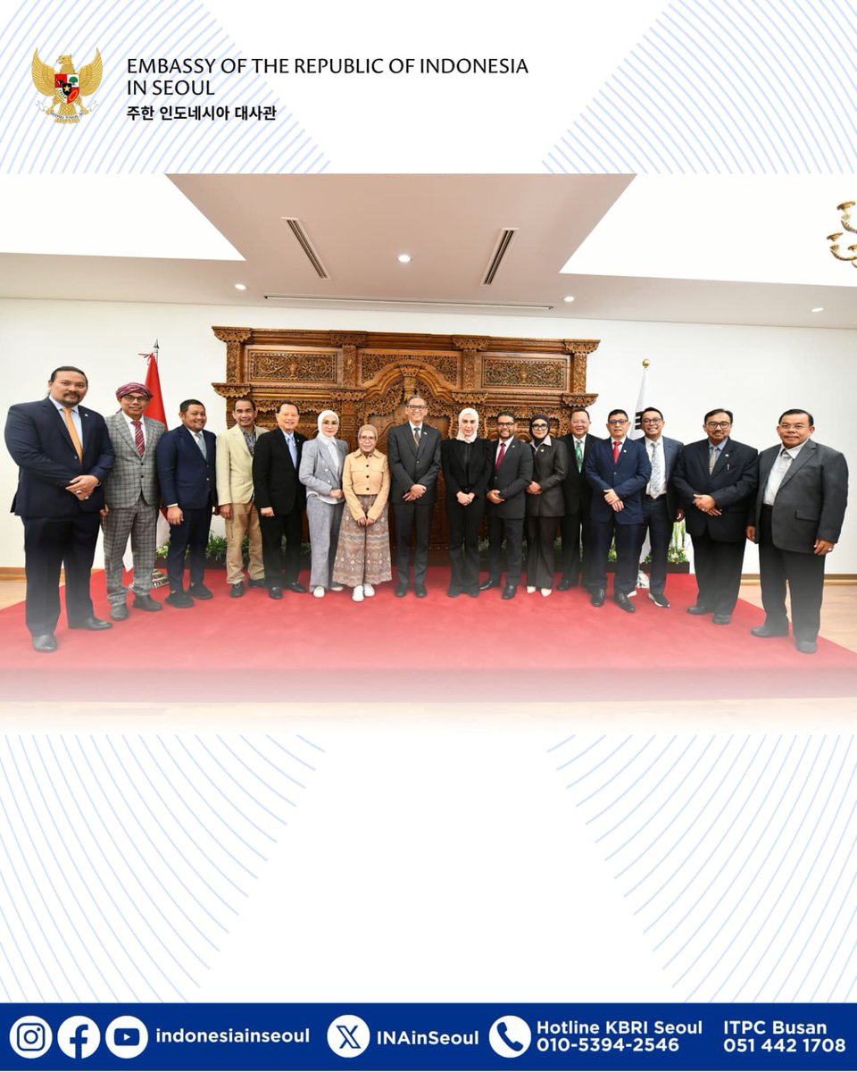 2025년 8월 11일, Prabowo 대통령의 Asta Cita 법률 개혁 강화 노력의 일환으로, 인도네시아 국회 제3위원회는 한국에 공식 방문을 실시했습니다.

이번 방문은 현재 제정 중인 도청 관련 법안의 내용을 심화하기 위한 목적으로 이루어졌습니다.