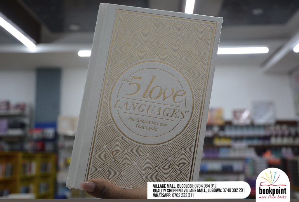 “What’s your love language?” 💌 The 5 Love Languages by Gary Chapman helps you understand &amp; speak the love that resonates with your partner &amp; loved ones. Words, acts, gifts, time, or touch; love better &amp; be loved. Now at #BookpointUG in hardcover &amp; paperback. #MoreThanBooks