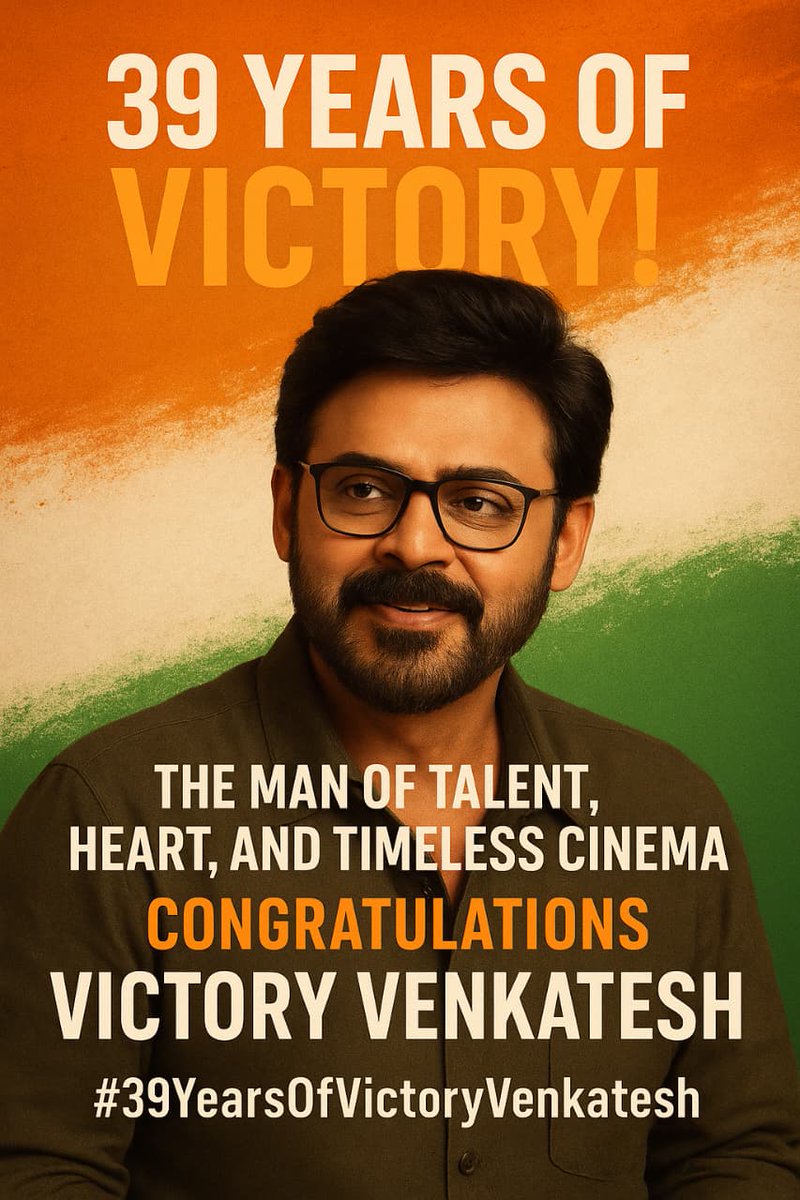 krishna79910522's tweet photo. #39YearsOfVictoryVenkatesh 
#VictoryForEver
.@VenkyMama garu https://t.co/lYmRp1bBZX