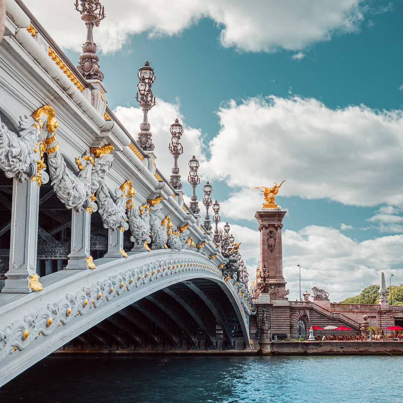 The Alexander III Bridge is an art