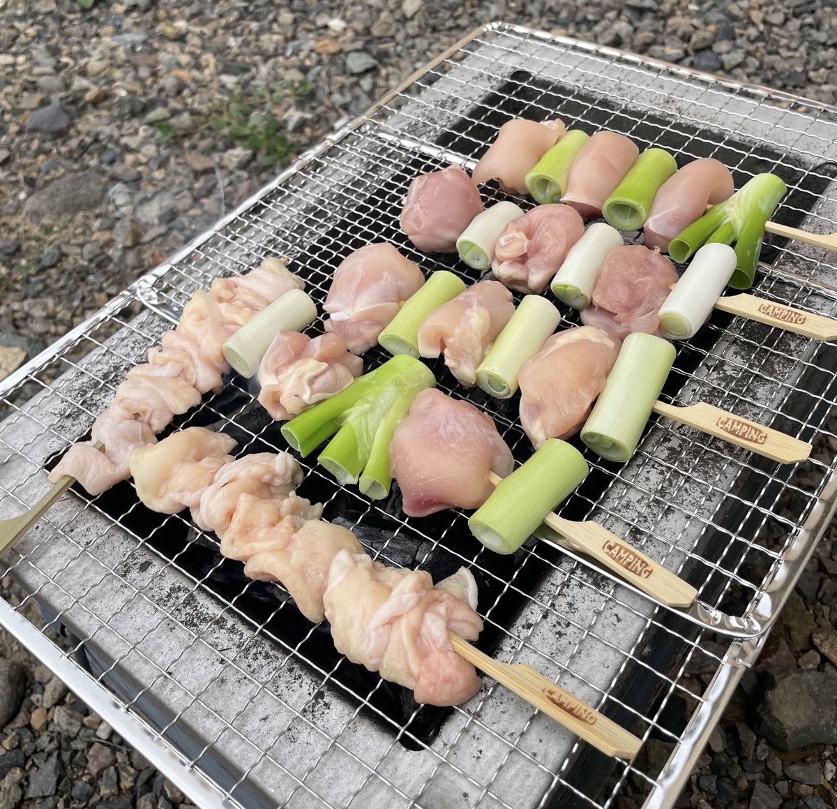 vinconya's tweet photo. 焼き鳥当番☺️ https://t.co/DL3FrekLF3