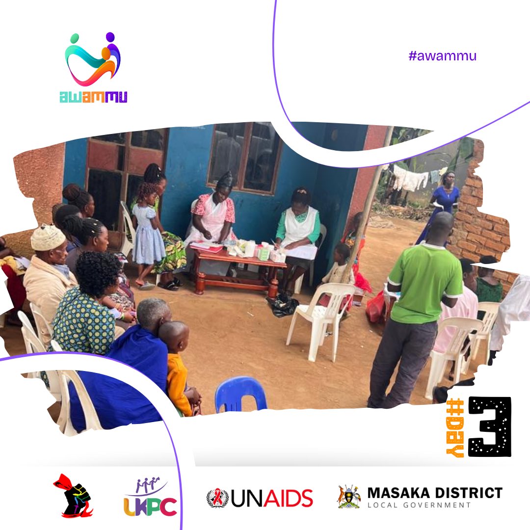 mahipso's tweet photo. Community field activities under #AWAMU are still ongoing across Bukakata — with integrated outreaches, community dialogues & door-to-door distribution of health supplies bringing services closer to the people. #LetCommunitiesLead @UNAIDS_UG @ajws https://t.co/9RscXFnANE