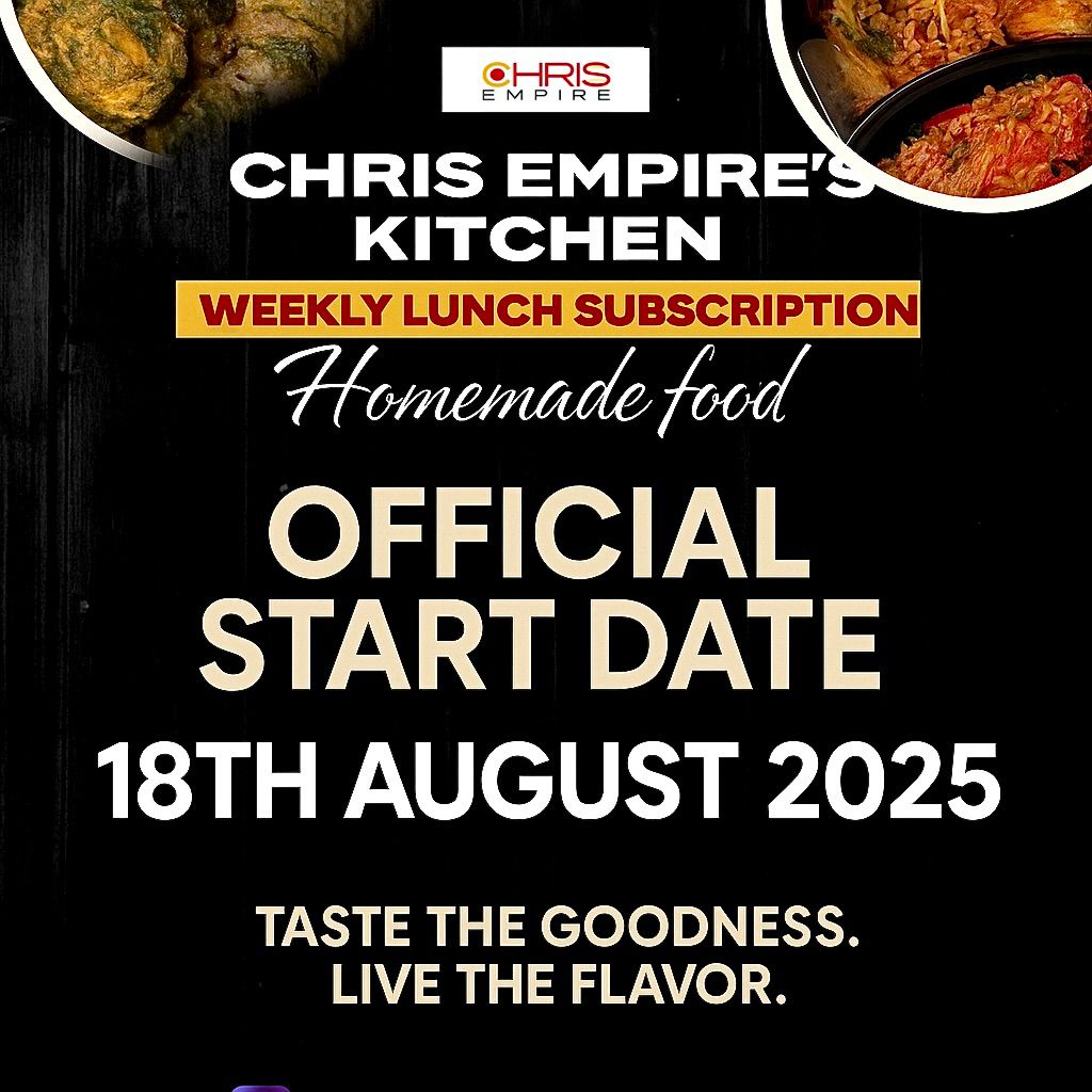 IYMTV's tweet photo. #ChefChris Is Here With A Yummy Package You Wouldn't Want To Miss.

Plan Your Lunchtime With #ChrisEmpireKitchen For A Tasty Meal.

For More Information, Kindly Go Through The Handbill.

#Twitter: 
@Chisom_of_ph

#WhatsApp: 
08088940758
08119451006 https://t.co/jN8wwjDJx8