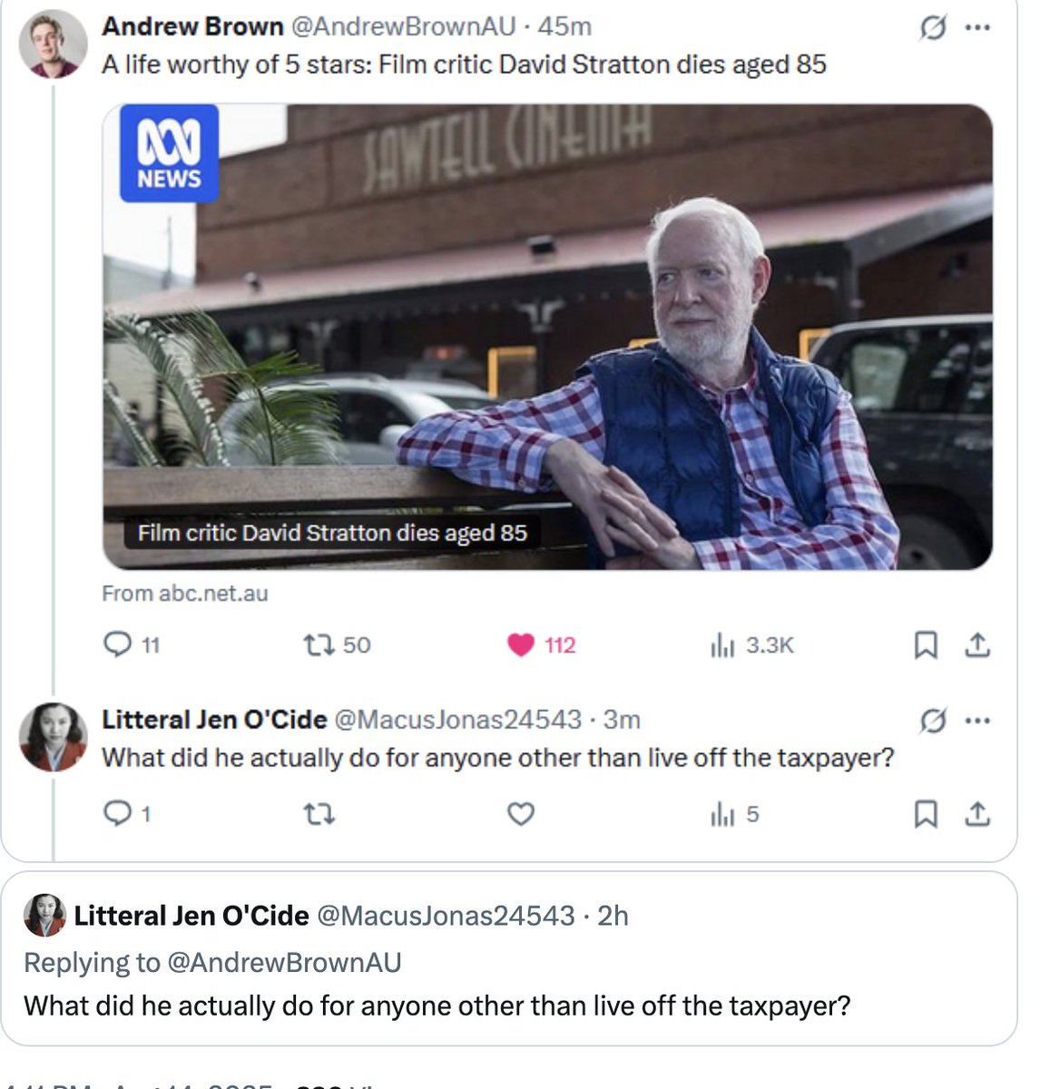 losers block because they cannot face replies or the truth