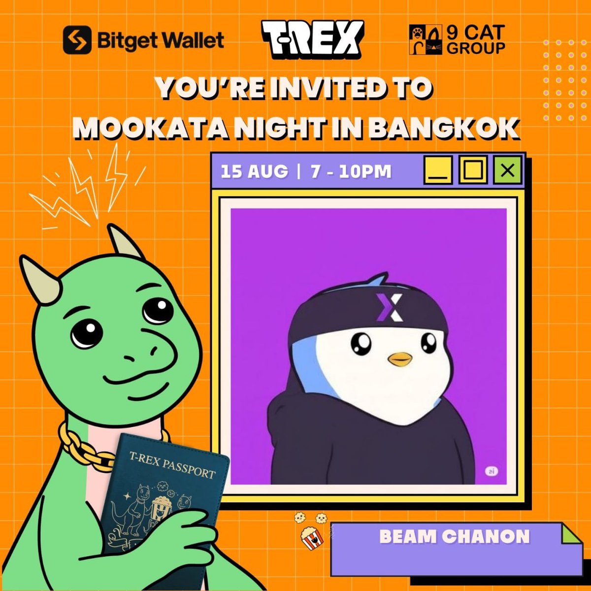 I’m honored to join Mookata 🥓🥓🥓🍖🍖🥩🥩 with <a href="/TREX_chain/">T-REX 🦖</a> <a href="/9CATGROUP/">9 CAT GROUP</a> <a href="/0xMeowCrypto/">Meow Crypto ✨ 🚀</a> <a href="/BitgetWallet/">Bitget Wallet 🩵</a> 
Next Shabu and Mala station
<a href="/pipat9cat/">Pat 🇹🇭</a> <a href="/Shimal2i_eth/">Shimal2i🧡🇹🇭🐻</a>