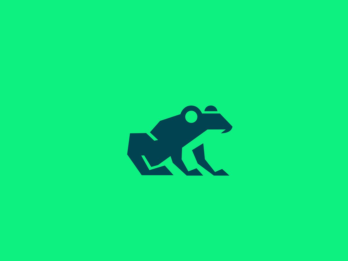Tech Frog - logo design concept
A more geometrical approach of a curious frog.
