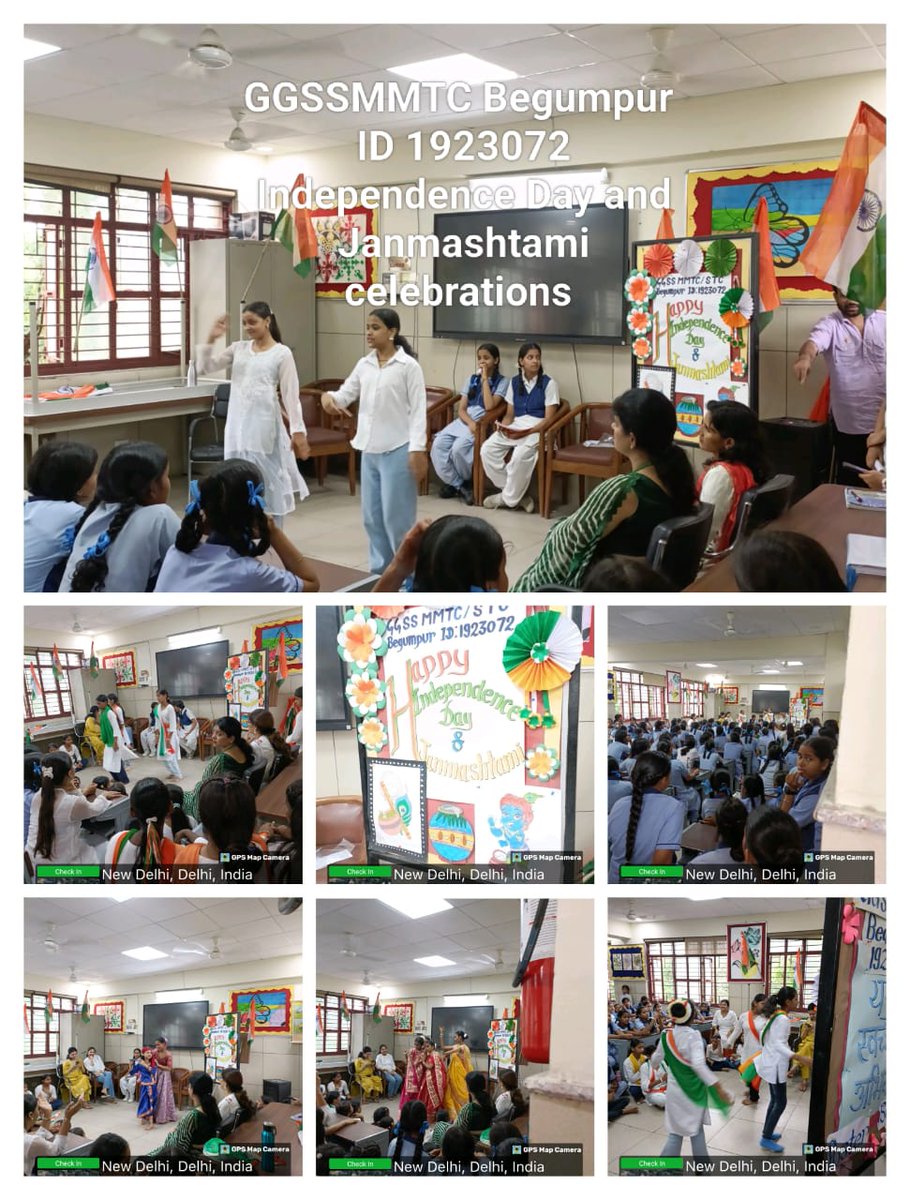 देशभक्ति के रंग और भक्ति के सुर – GGSS MMTC Begumpur (ID: 1923072) में Independence Day एवं Janmashtami का अद्भुत संगम 🇮🇳🎉