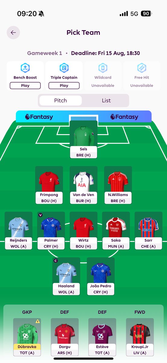 GeorgeV101's tweet photo. @FPLFella Thoughts on this? https://t.co/ProWtKZj5J