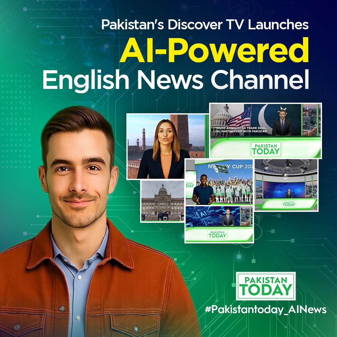 ghulamabbasshah's tweet photo. Global Media Milestone
From the heart of London, @DiscoverpakTv  introduces the first AI-based English News Channel @PakTodayEnglish in history. Cheers to CEO @kaiserrafiq for leading this global media milestone! 🌍 
#DiscoverPakistan #KaiserRafiq
#PakistanToday_AiNews https://t.co/FSr9pKhmJy