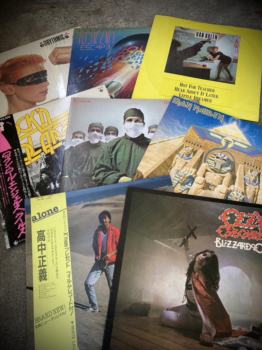 rockechoes69's tweet image. ナイスなアナログ盤が入荷してきました🤘⚡️

現在、商品アップ準備中ですが天気がイイとなかなか進まないんですよね～🤣

rockechoes.theshop.jp

ナル早でアップできるように頑張ります！
でも出かけた～いッ🤣🤣

＃Ozzy #IronMaiden #Cools #バンドTシャツ #レコード #LP #RockEchoes