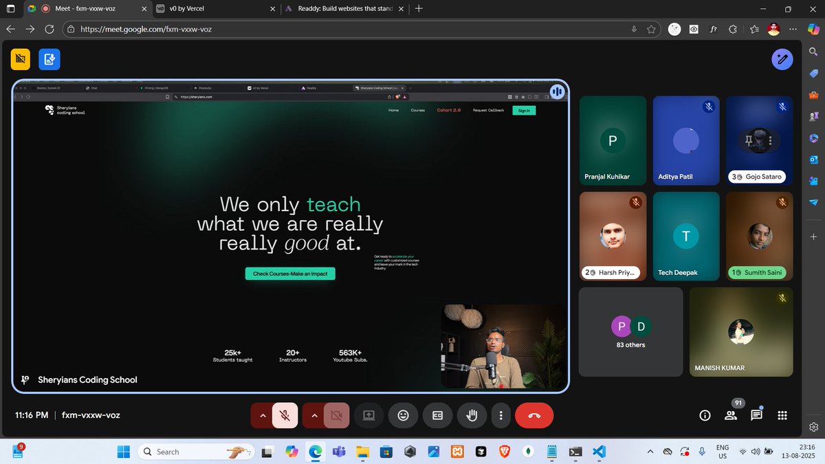 Manish Kumar (@manishk62803595) on Twitter photo Leveling up my backend skills with <a href="/ankurdotio/">Ankur Prajapati</a> ๐ฅ
This week was a deep dive into:
โ
Securing apps with JWT
โ
Server-side rendering with EJS
โ
Building a project with the Google Gemini API ๐ค.
#30DaysOfCode #Backend #JWT #EJS #Cohort1.0 #SheryiansCodingSchool Leveling up my backend skills with <a href="/ankurdotio/">Ankur Prajapati</a> ๐ฅ
This week was a deep dive into:
โ
Securing apps with JWT
โ
Server-side rendering with EJS
โ
Building a project with the Google Gemini API ๐ค.
#30DaysOfCode #Backend #JWT #EJS #Cohort1.0 #SheryiansCodingSchool