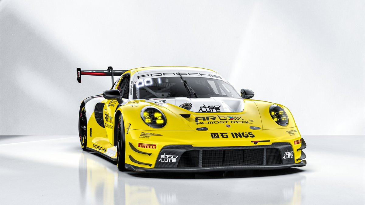 PorscheRaces's tweet photo. #IGTC - Well done, @absolute_racing and @PorscheMAP! The No. 7 #Porsche #911GT3R for the @IntercontGTC #1000kmSuzuka looks stunning.
And there's even more to come. Tomorrow. Stay tuned!
#Raceborn @Customer_Racing #IntGTC #IntercontGTC https://t.co/H5JJjyaxeC