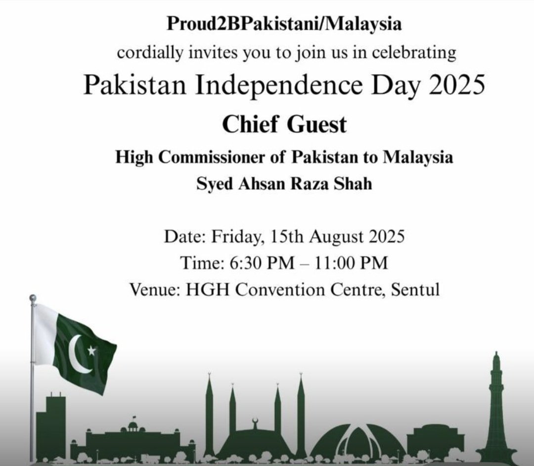 جب مصنوعی طور پر یوم آزادی منایا جاتا ہے تو قدرتی طور پر سچائی ظاہر ہوجاتی ہے ۔۔۔ ملائشیا میں پاکستانی ہائی کمشنر کو بتائیں کہ پاکستان کا یومِ آزادی 14 اگست ہے ۔
15 اگست کو تو بھارت کا یومِ جمہوریہ ہے