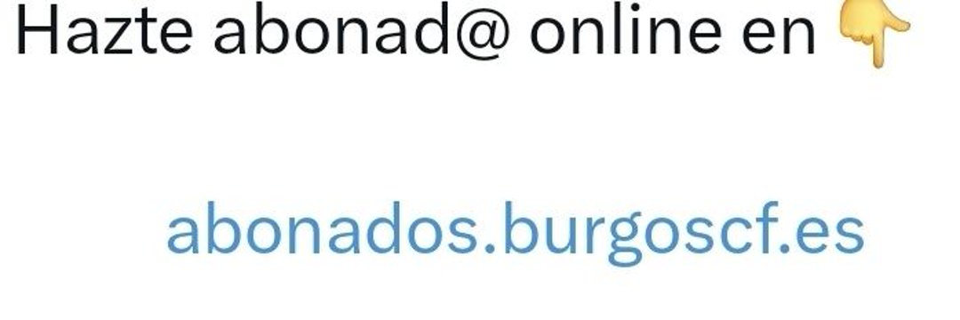 Burgos Club Virtual 🤍🖤 (@pbcv) on Twitter photo 🚨🚨 Sólo falta un día para tener la opción de no perderte el debut del <a href="/Burgos_CF/">Burgos Club de Fútbol</a>.
Entra a abonados.burgoscf.es 👇 🚨🚨 Sólo falta un día para tener la opción de no perderte el debut del <a href="/Burgos_CF/">Burgos Club de Fútbol</a>.
Entra a abonados.burgoscf.es 👇