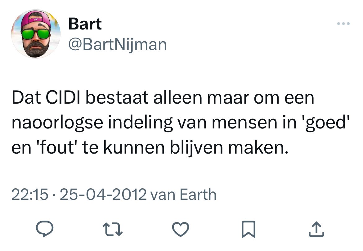 Radlab72's tweet photo. Zomaar een raak berichtje van antisemiet turned filosemiet @BartNijman uit de tijd dat #GenoCIDI hem nog in de #antisemitisme monitor opname vanwege zijn antisemitisme en vóór dat #Geenstijl en pruillip Nijman gekoloniseerd werden door de islamofobe Israël-lobbyist @TimonDias > https://t.co/o690WlwX9K
