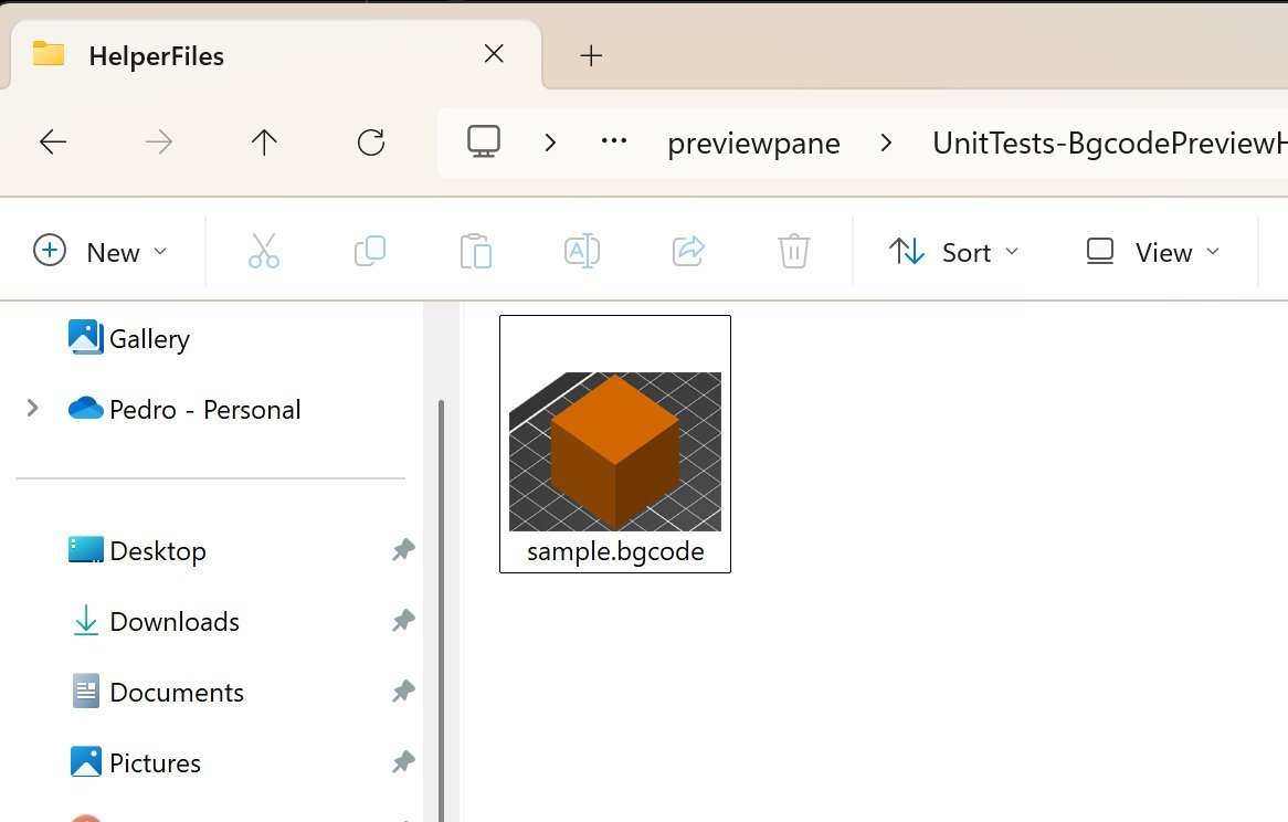 pedrolamas's tweet photo. Own a @Prusa3D printer or slice your 3D models to Binary G-code (bgcode) files? Microsoft PowerToys v0.93 now has support to show bgcode thumbnails in Windows Explorer! https://t.co/TKBCBruNXT #3DPrinting #3DPrint https://t.co/Hf0HYYnw0A