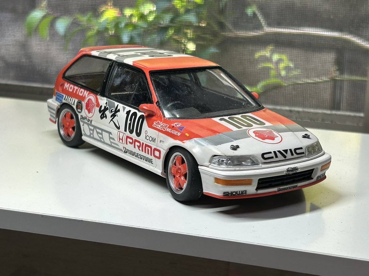 S0Xcd's tweet photo. ハセガワ　グランドシビックSIR   #シビック　#sir
#EF9  #プラモ https://t.co/1CFoie0Q6W