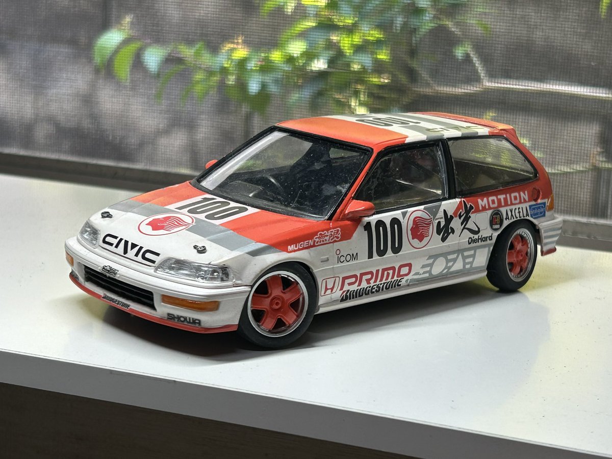 S0Xcd's tweet photo. ハセガワ　グランドシビックSIR   #シビック　#sir
#EF9  #プラモ https://t.co/1CFoie0Q6W