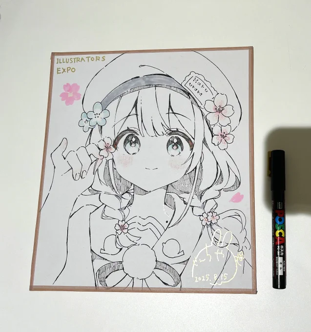 #イラストEXPO の東京展が明日8月15日～17日まで開催されます!
オークション形式での直筆色紙の販売やイラスト付きのサイン本も4冊描かせていただきましたので、ぜひチェックいただけると嬉しいです!
どうぞよろしくお願いいたします✨🌸 