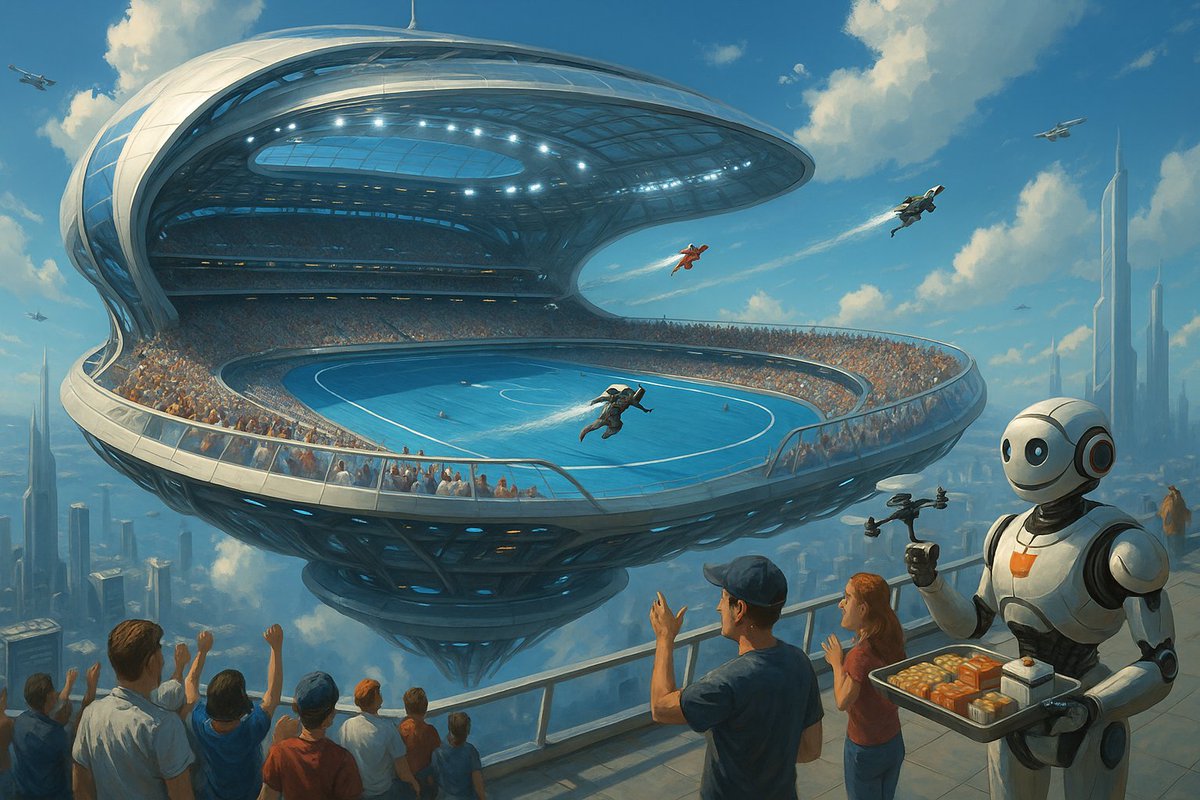 beyondnewworld_'s tweet photo. From jetpack races to robot-served sushi 🍣🚀 — the future of entertainment is powered by $BNW https://t.co/CP29dWsJiK