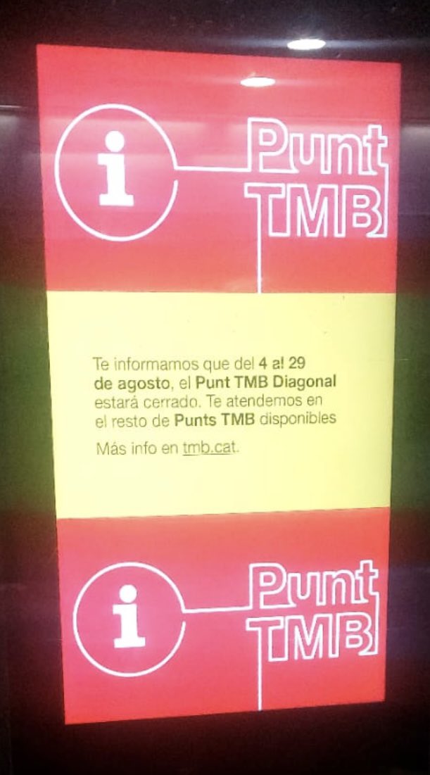 jmartigalbis's tweet photo. Segurament hi ha millors alternatives d’informació al públic, també en català, i en altres colors, dins del Llibre d’estil corporatiu de @TMB_Barcelona https://t.co/arqqV1xyJr