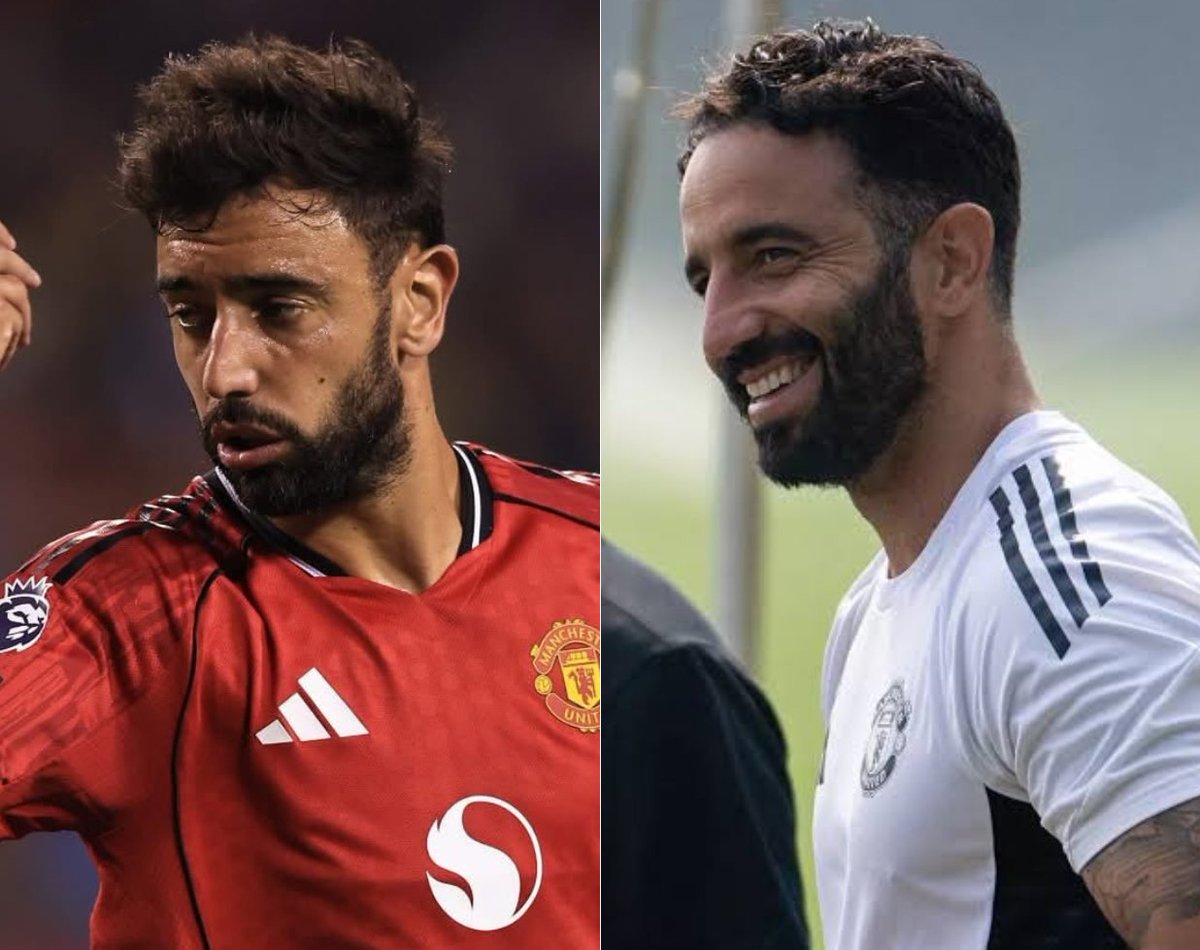 🚨 - During staff meeting, Ruben Amorim praised Bruno Fernandes for rejecting much more money from Al Hilal to stay at Man Utd.

Amorim took up the theme of only having players who want to be at United. [<a href="/lauriewhitwell/">Laurie Whitwell</a>]