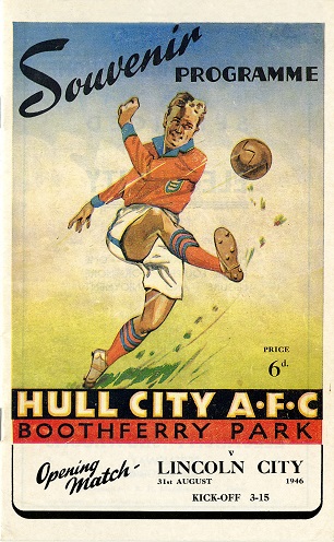 Hull History Centre (@hullhistorynews) on Twitter photo The Premier League starts this weekend so here's the programme for <a href="/HullCity/">Hull City</a> 's opening match of the 1946 season against Lincoln City in Division 3 (Northern) of <a href="/EFL/">EFL</a> <a href="/Hull_Museums/">Hull Museums</a> <a href="/hull_libraries/">Hull Libraries</a> The Premier League starts this weekend so here's the programme for <a href="/HullCity/">Hull City</a> 's opening match of the 1946 season against Lincoln City in Division 3 (Northern) of <a href="/EFL/">EFL</a> <a href="/Hull_Museums/">Hull Museums</a> <a href="/hull_libraries/">Hull Libraries</a>