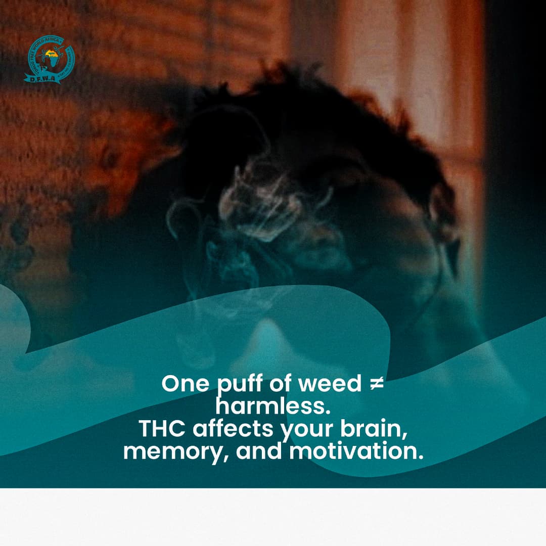 DFWAmedia's tweet photo. Marijuana is often called “natural” or “safe,” but its active chemical (THC) can lead to memory loss, mood changes, and even psychosis in teens.

The younger you start, the higher the risk.
📚 Know the facts. Choose your future.

Talk to someone today! 

#DFWA https://t.co/gS9DKwyJqS
