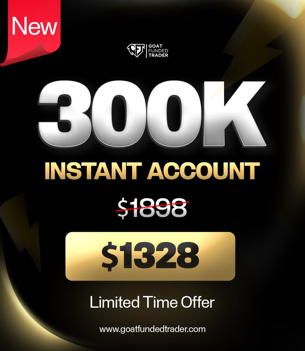 Good morning traders

🚨BOGO + 30% OFF🚨

Enjoy a 30% discount on all plans 

+ get one FREE account when you reach a payout 

🎟️ Code: HOTBOGO
⏳ Limited Time Offer

Also works on instant accounts