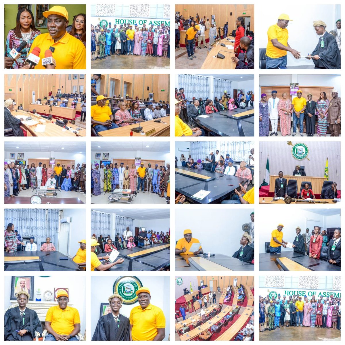 HonElemideO's tweet photo. Honoured to host the 5th Ogun State Children’s Parliament on their historic first plenary. 
Inspired by their bold call for full enforcement of the Child Rights Act to end abuse &amp; neglect.
These young leaders are the future — and the future is bright. 🌟 #ChildRights #Ogun https://t.co/bzx6LPgqO6