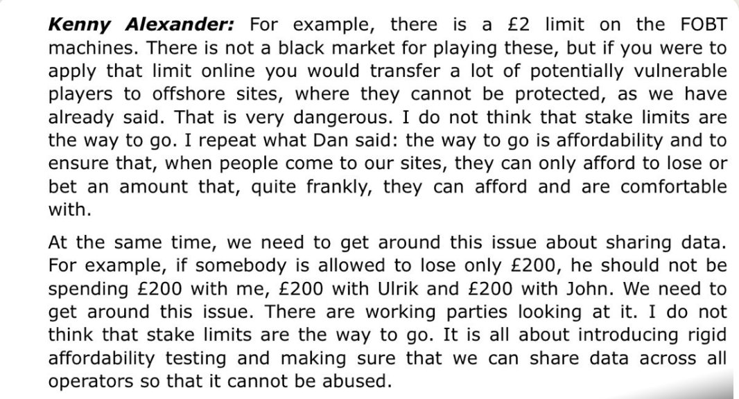 Just to clarify and many of you won't bother reading this, but to sum up in a nutshell, the LIE that Big Corp, &amp; the likes of smaller operators pedal that <a href="/jranoyes/">James Noyes</a> came up with affordability checks, here is the evidence if you want to read it.  committees.parliament.uk/oralevidence/9…