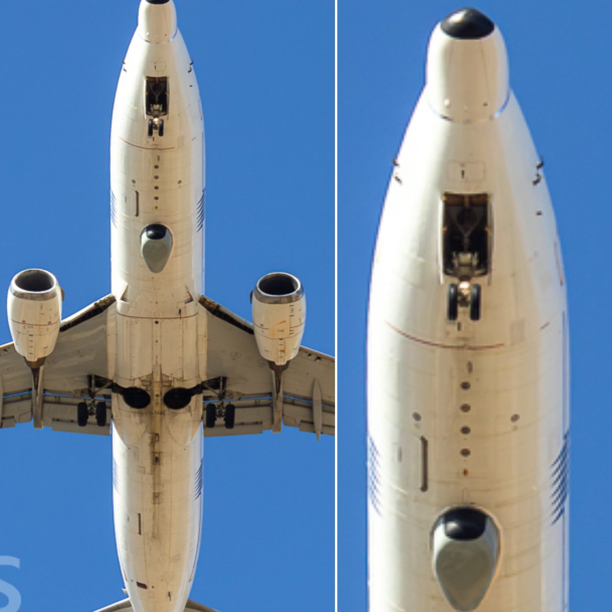 LebanonJets's tweet photo. #4XAOO IAI Elta Electronics test-bed 737-400 signal detected on local reciever &amp; latest images show nose belly equipment https://t.co/HBiB5PhM5O