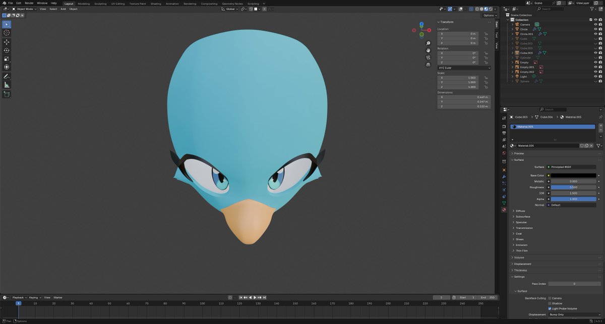 GreatCannoli's tweet photo. gonna make the rest of the body maybe i used the reference from @Lewott_  to model her 
#undertale #undertaleyellow #blender #3d https://t.co/sGNjJGLnlM