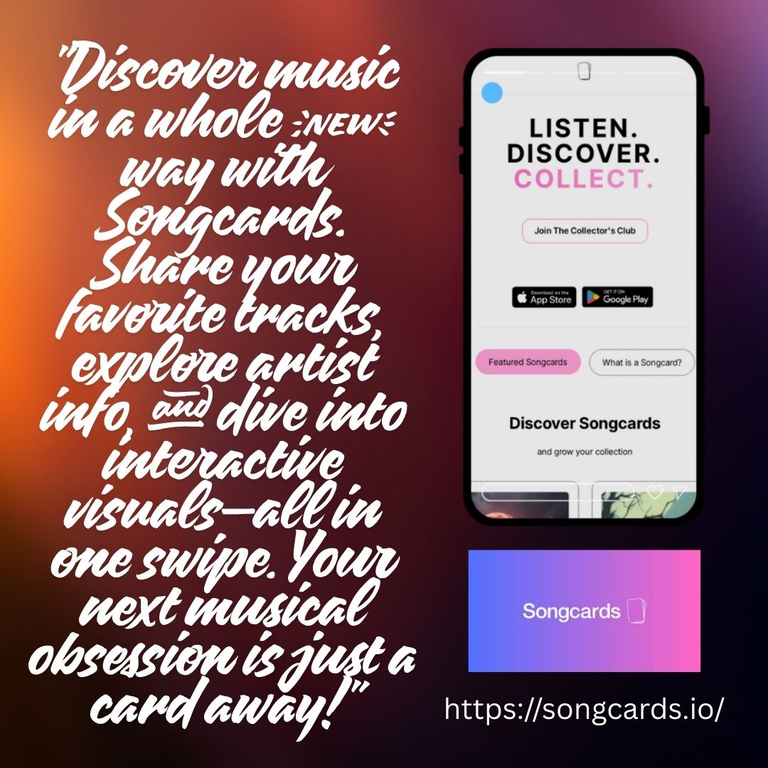 Indie Music Lift ( Music Promoter) (@neomusic7) on Twitter photo A songcard is a digital music collectable.Songcards is a new format for creating music products and provides fans a way to support their favourite artists, available on website and app stores
songcards.io
Visit <a href="/unlockyoursound/">Christopher Carvalho</a> to learn more.
#songcards #proofoffan A songcard is a digital music collectable.Songcards is a new format for creating music products and provides fans a way to support their favourite artists, available on website and app stores
songcards.io
Visit <a href="/unlockyoursound/">Christopher Carvalho</a> to learn more.
#songcards #proofoffan