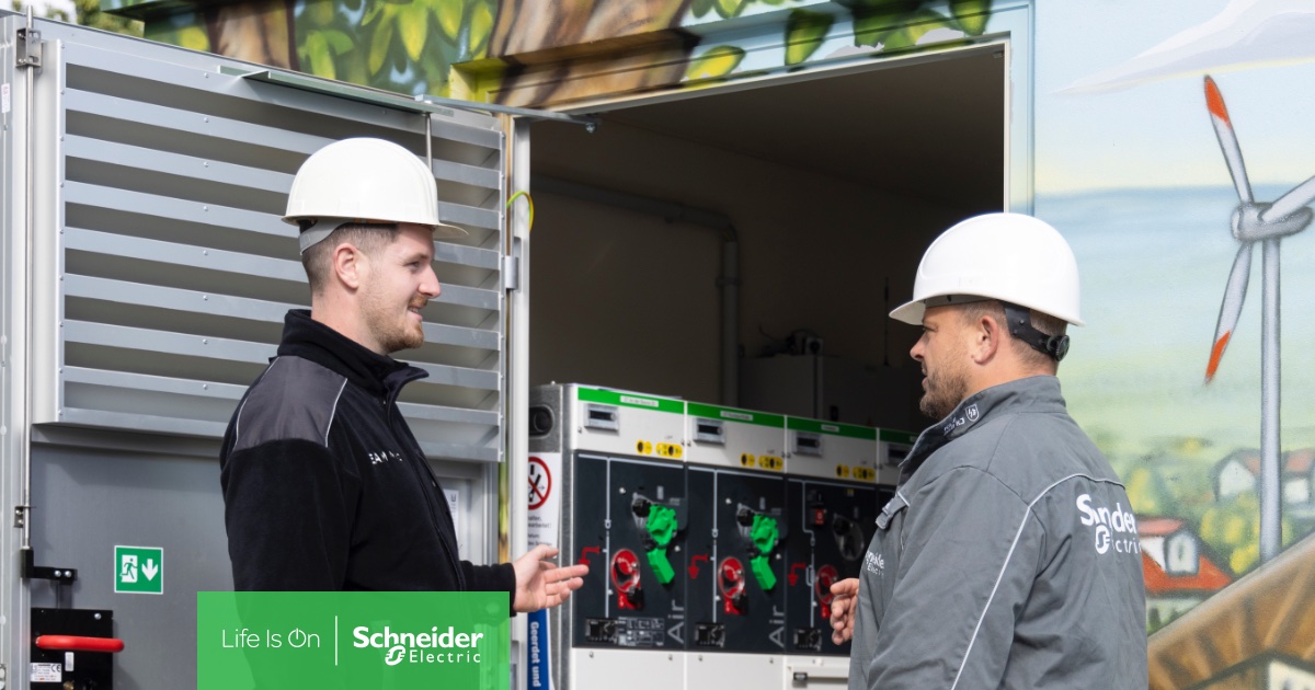 Die zuverlässige Stromversorgung von 1,4 Millionen Menschen hat für EAM Netz oberste Priorität. Erfahren Sie, wie #SF6free Mittelspannungsschaltanlagen dem Versorger dabei helfen, seine nachhaltigen Ziele zu erreichen: spr.ly/6017fqX1R Schneider Electric #GreenEnergy #eam