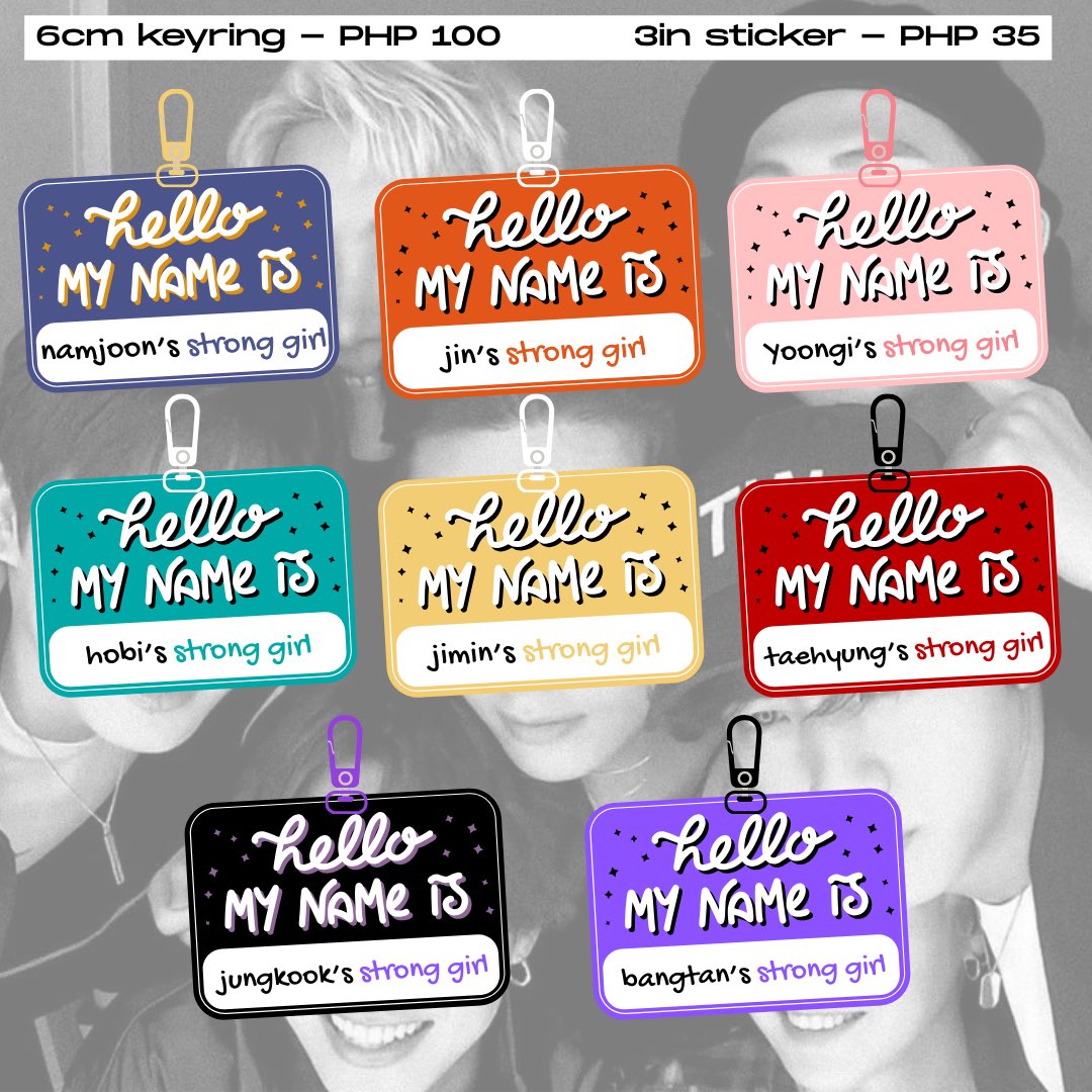 AGUSTDB01's tweet photo. BTSVT x Niki? 🤩

Strong Girl Collection is out! 

ღ stickers - PHP 35 
ღ keyrings - PHP 100 
also available in sets! 

ꕤ DOO - 9/1
ꕤ PAYO 

can order here: https://t.co/vBVbZG9zqD

t. wts lfb ph anik anik keychain bts bangtan svt seventeen aniks army carat https://t.co/GccvM0sxTt