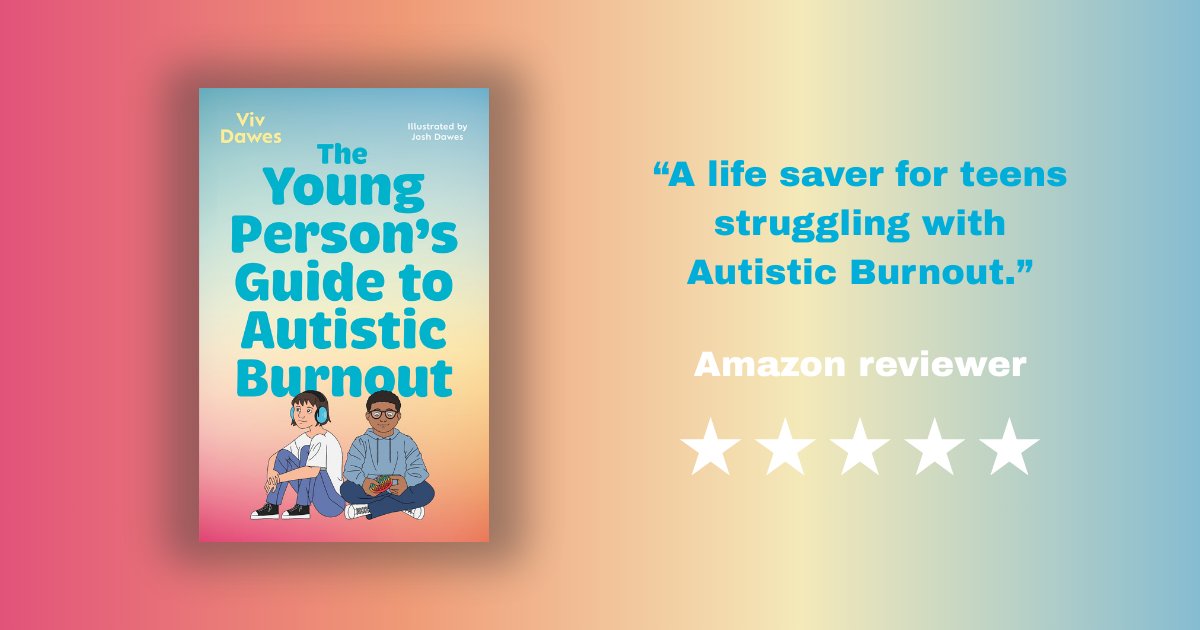 JKPBooks's tweet photo. Maybe you've heard of #autisticburnout before and want to learn more, or maybe you're feeling burnt out right now and really need help.
The Young Person's Guide to Autistic Burnout has gentle strategies so you can feel more regulated, and more yourself. 
https://t.co/UGdHrbQUaU https://t.co/03HB9gEEf1