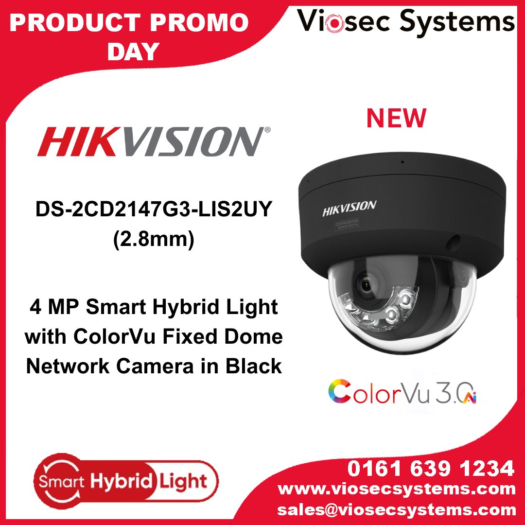 ViosecSystems's tweet photo. Introducing  #Hikvision Network Cameras with #ColorVu 3.0, designed to deliver exceptional visual performance!🤩

Features:

✅ColorVu 3.0
✅AcuSense 3.0
✅Audio 2.0

📞 0161 639 1234
📧 sales@viosecsystems.com

#cctv #security #securitydistributor #productpromoday https://t.co/UtjF6OD2gq