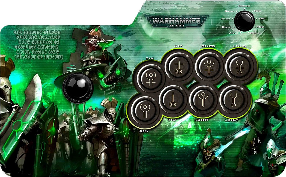 Warhammer 40k art for Simon's F700 by Carlos Martinez
thearcadestick.com/lukas/
#Warhammer40000 #fightstickart
<a href="/MAYFLASH192351/">MAYFLASH</a>