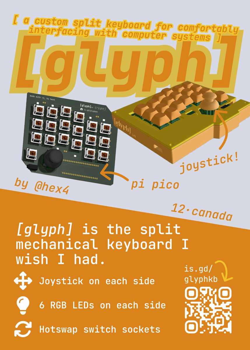 GitHubEducation's tweet image. Fresh builds from Undercity hackathon:
⌨️ [glyph] — split mechanical keyboard with dual joysticks. hex4 (12, Canada)
🌌 Astrotracker H1 — Star tracker for astrophotography. Jayden (15, USA)
🚚 Hybrid Truck — custom truck go-kart. Tristan Itoh (16, US)
By teenage hackclubbers 🤯