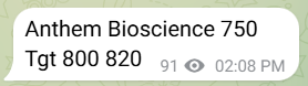 stockburst9's tweet photo. #AnthemBioscience 🧪🔥
One more pocket of strength spotted 💪📈
✅ Added @ 750
🚀 Made high of 827 🎯
OVERALL GAIN +9%