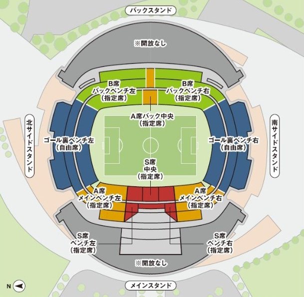 はいー！
天皇杯埼スタ、ゴール裏全面解放来ましたーー！
俺らはいつもと同じで右側のゴール裏。
全面！全面！全面解放！

(左:浦和　右:東京)