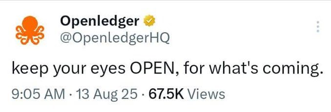 •Horrpe• (Ø,G) (@horrpe) on Twitter photo Good morning 🌞
<a href="/TrustWallet/">Trust Wallet</a> x <a href="/OpenledgerHQ/">Openledger</a>: Introducing the first AI-native, self-custodial wallet!
•Natural language controls
•Tailored on-chain automation
•Transparent, verifiable AI
Empowerment + trust, all while keeping your keys secure. $OPEN
Keep your eyes open for Good morning 🌞
<a href="/TrustWallet/">Trust Wallet</a> x <a href="/OpenledgerHQ/">Openledger</a>: Introducing the first AI-native, self-custodial wallet!
•Natural language controls
•Tailored on-chain automation
•Transparent, verifiable AI
Empowerment + trust, all while keeping your keys secure. $OPEN
Keep your eyes open for