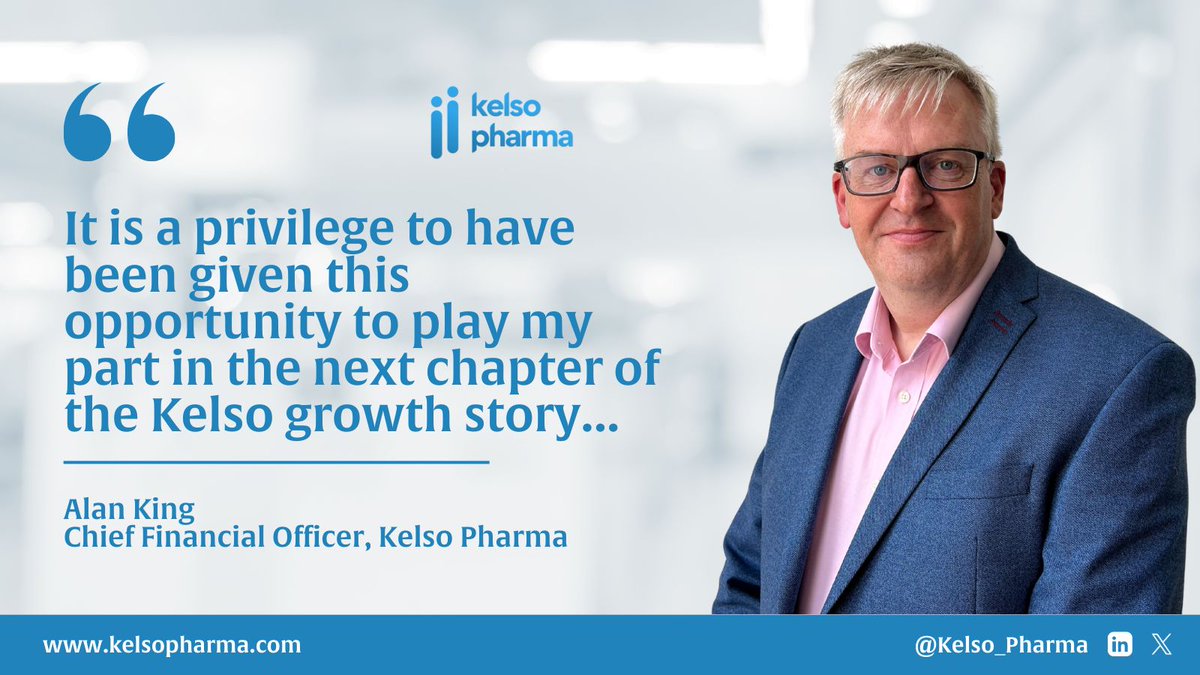 “It is a privilege to have been given this opportunity to play my part in the next chapter of the Kelso growth story…” – Chief Financial Officer, Kelso Pharma.

Read more here: bit.ly/3UVyVjn 🌍🤝