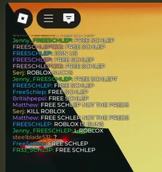 darkdeplayer's tweet photo. @zinniarblx @m8rcel @Luzox01 @zinniarblx what about we keep raiding ? resign now loser
https://t.co/cAMGGZpcHX… #freeschlep #killroblox #boycottroblox #FreeSchelp $rblx https://t.co/HfSjElRUFJ