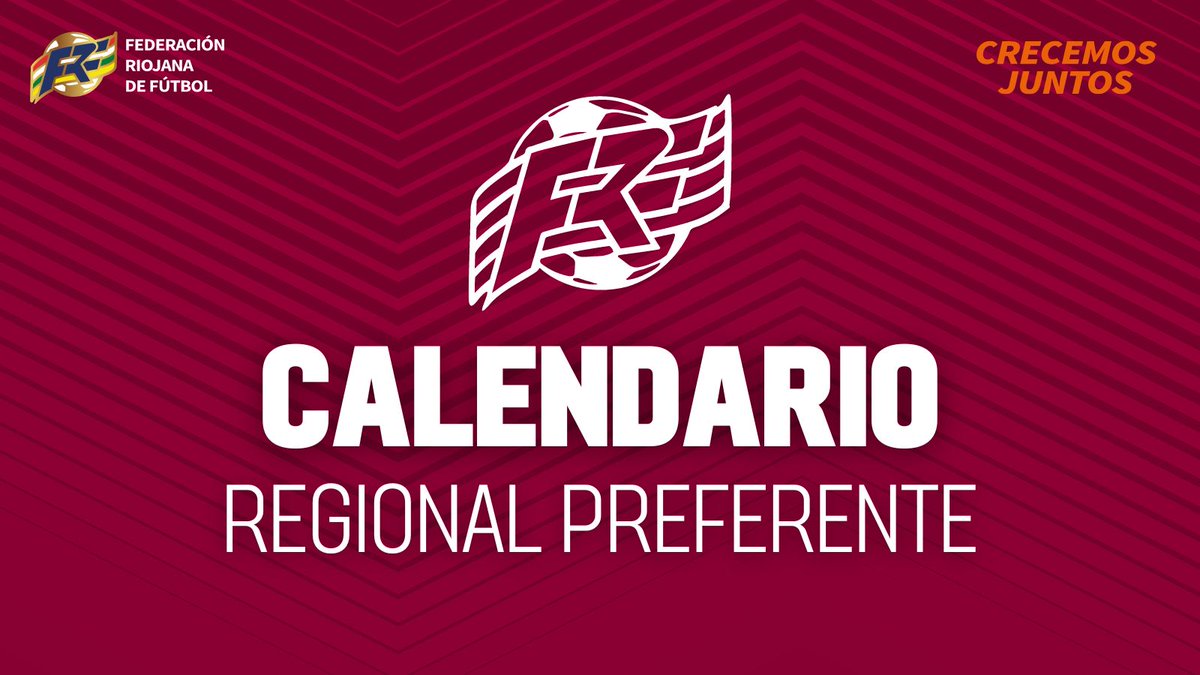 📅⚽ Ya tenemos calendario de la Regional Preferente‼️

✔️ Comienzo 14 septiembre 2025; final 31 de mayo 2026. 

🔎 Ver calendario en 🔗 frfutbol.com/pnfg/NNws_ShwN…

#FutbolRiojano 
#CrecemosJuntos