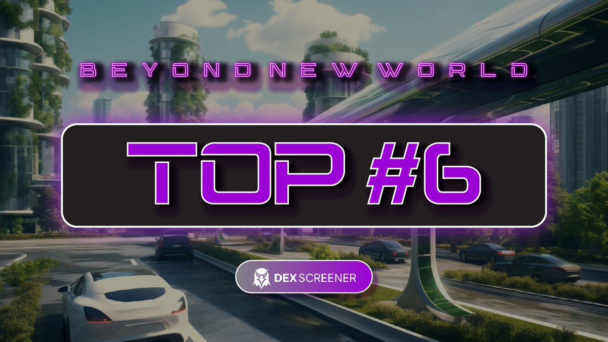 beyondnewworld_'s tweet photo. $BNW doing great! Now in the Top#6 on DexScreener

https://t.co/OsHTKSHna3 https://t.co/w8UQzAMmkz