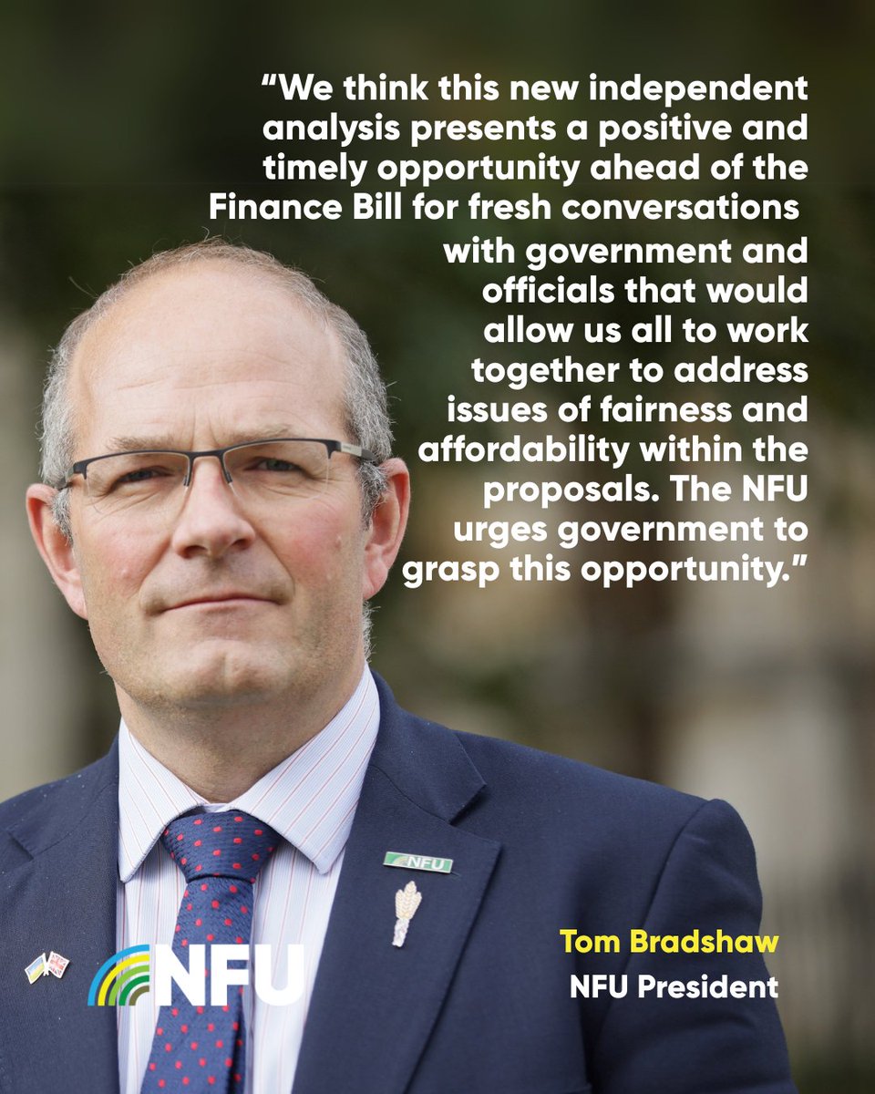 We welcome a report from the Centre for the Analysis of Taxation estimating working farms will be disproportionately affected by the government’s inheritance reform. NFU President Tom Bradshaw (<a href="/ProagriLtd/">Tom Bradshaw</a>) reflects on what the report means.

Read here👉ow.ly/arbh50WFR9o