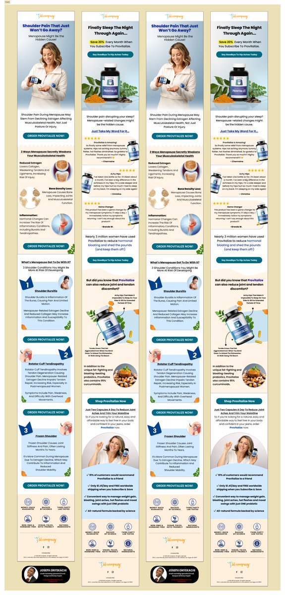 Just wrapped up a supplement brand email design.

💡 3 quick tips for health &amp; wellness emails:
1️⃣ Lead with benefits
2️⃣ Show real lifestyle imagery
3️⃣ Build trust with clean design &amp; proof

Favorite part? The product pops as the hero.
Would you click?