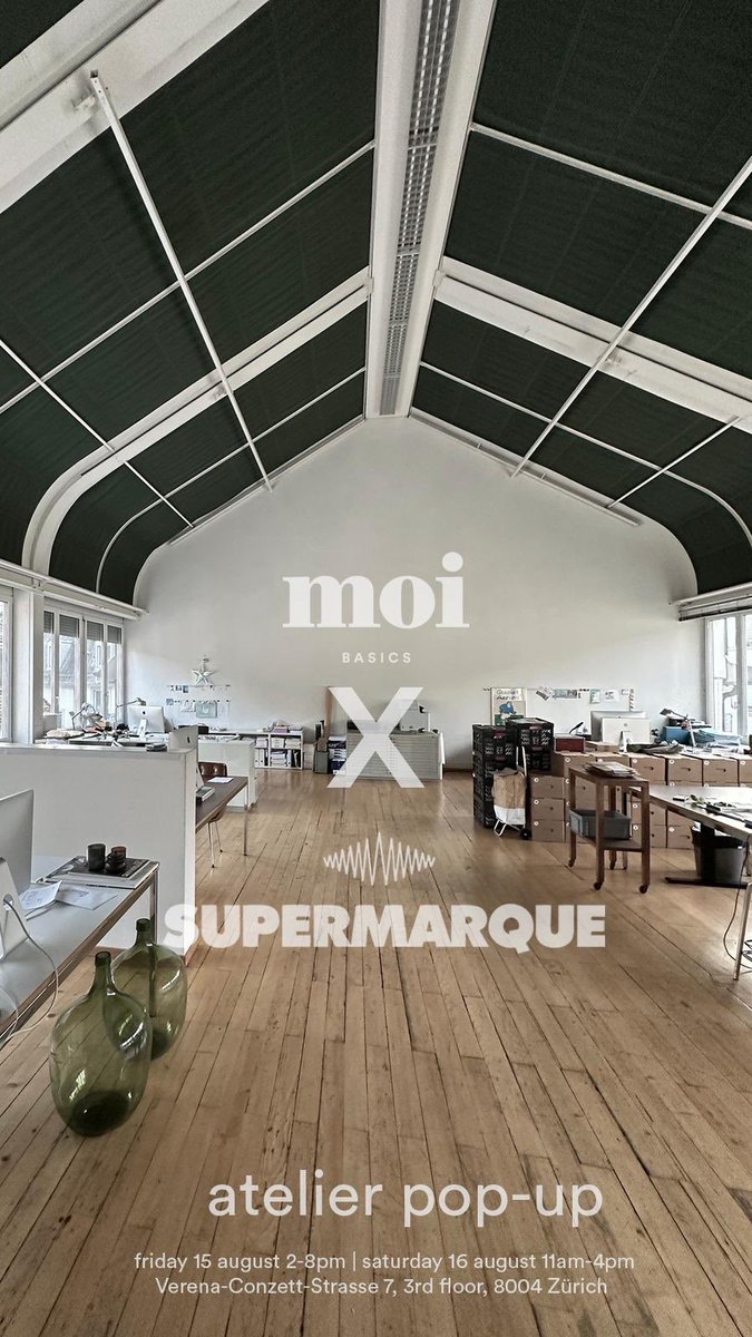 morgen geht es los: moi x supermarque in zuerich. kommt alle.